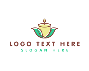 Candle Wax Leaf logo