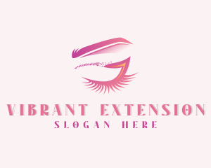 Makeup Artist Eyelashes Beautician logo design