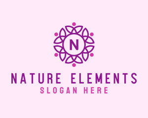 Nature Floral Feminine Cosmetics  logo design