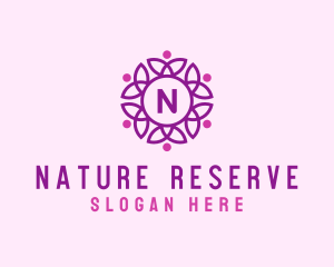 Nature Floral Feminine Cosmetics  logo design