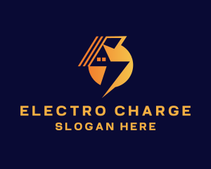 Residential Lightning Power Supply logo design