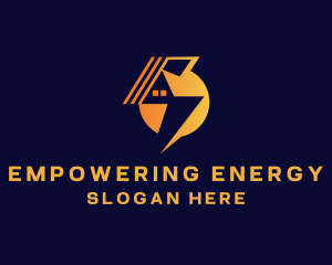 Residential Lightning Power Supply logo design