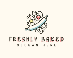 Baking Rolling Pin logo design