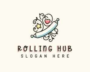 Baking Rolling Pin logo design