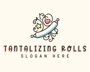 Baking Rolling Pin logo design