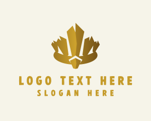 Gold Tribal Crown Headdress logo