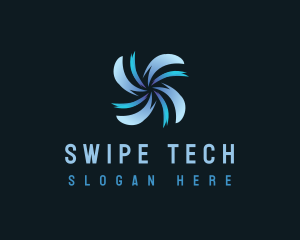 Tech Propeller Fan logo design