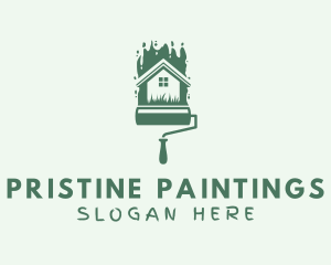 Paint Roller Painting logo design