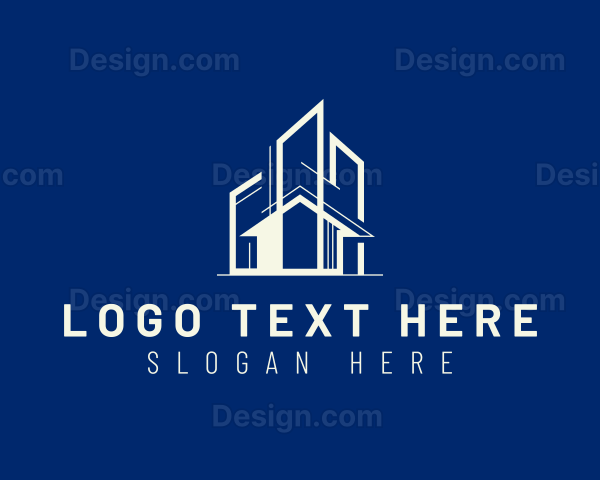 Geometric Residential Builder Logo