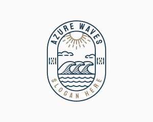 Sea Tide Waves logo design