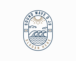 Sea Tide Waves logo design