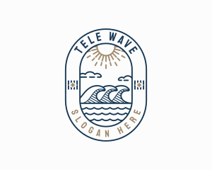 Sea Tide Waves logo design