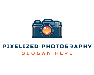 Camera Beach Photography logo design