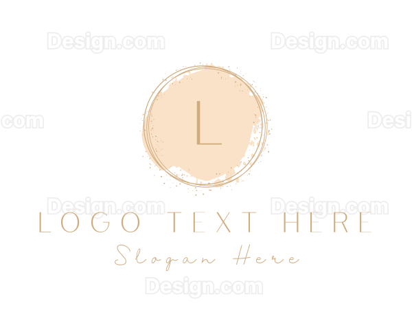 Elegant Brushstroke Circle Logo