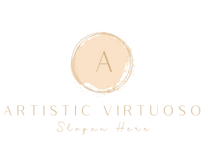 Elegant Brushstroke Circle logo design