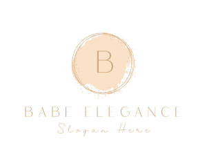 Elegant Brushstroke Circle logo design