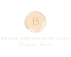 Elegant Brushstroke Circle logo design