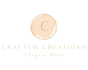 Elegant Brushstroke Circle logo design