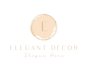 Elegant Brushstroke Circle logo design