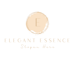 Elegant Brushstroke Circle logo design