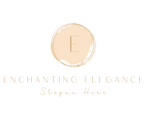 Elegant Brushstroke Circle logo design