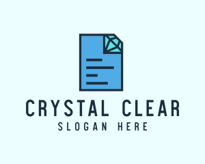 Diamond File Document logo design