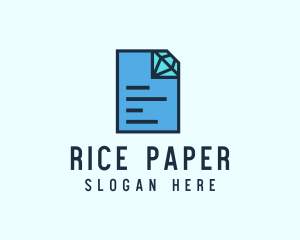 Diamond File Document logo design