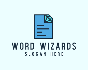 Diamond File Document logo design