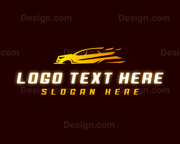 Race Car Vehicle Logo