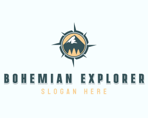 Adventure Exploration Compass logo design