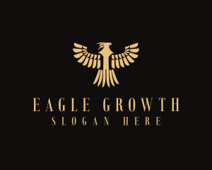 Golden Eagle Bird logo design