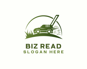 Grass Lawn Mower logo design