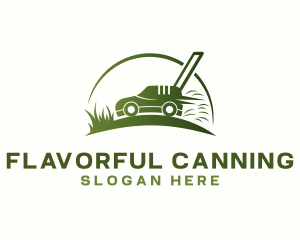 Grass Lawn Mower logo design