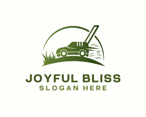 Grass Lawn Mower logo design