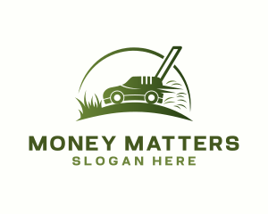 Grass Lawn Mower logo design