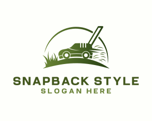 Grass Lawn Mower logo design