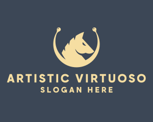 Horse Stallion Equestrian logo design