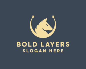 Horse Stallion Equestrian logo design