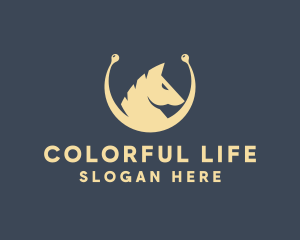 Horse Stallion Equestrian logo design