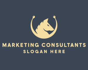 Horse Stallion Equestrian logo design