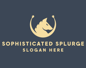 Horse Stallion Equestrian logo design