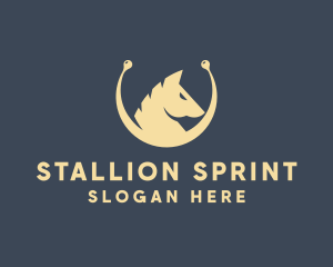 Horse Stallion Equestrian logo design