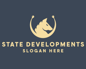 Horse Stallion Equestrian logo design