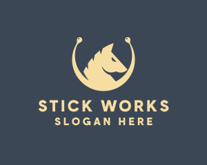 Horse Stallion Equestrian logo design