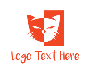 Orange Cat Head logo