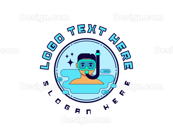 Water Activity Snorkeling Logo