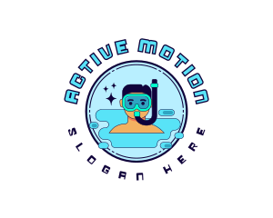 Water Activity Snorkeling logo design