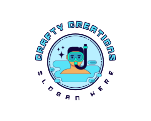 Water Activity Snorkeling logo design