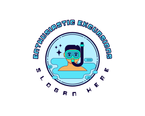 Water Activity Snorkeling logo design