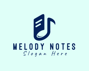 Musical Note Book logo design